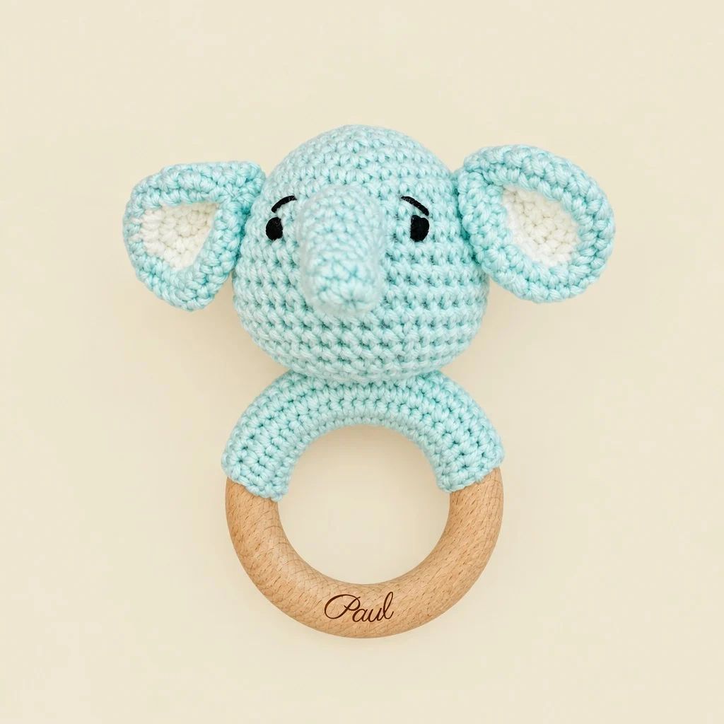 Hochet en crochet pour Bébé personnalisé (Les Petits Citrons) - Image 3