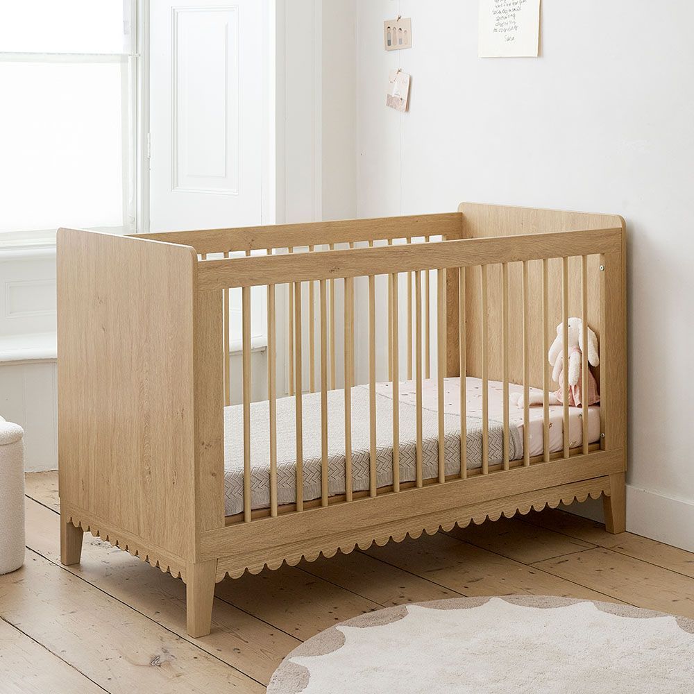 Petite Amélie | Lit bébé évolutif Cannelle | Bois chêne et hêtre | 70x140 cm (Petite Amélie) - Image 1