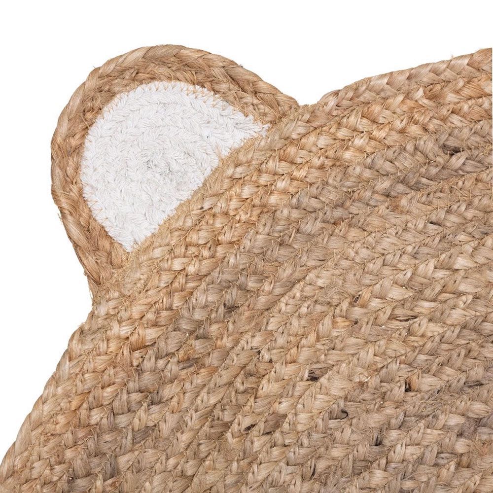 Tapis rond enfant ourson en jute (Atmosphera) - Image 2