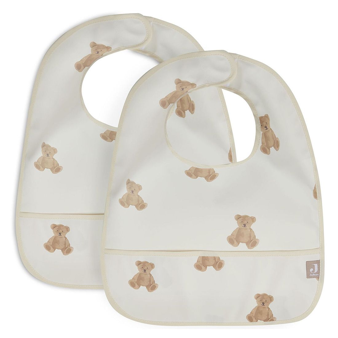 Lot de 2 Bavoirs - Teddy Bear (Jollein) - Image 1