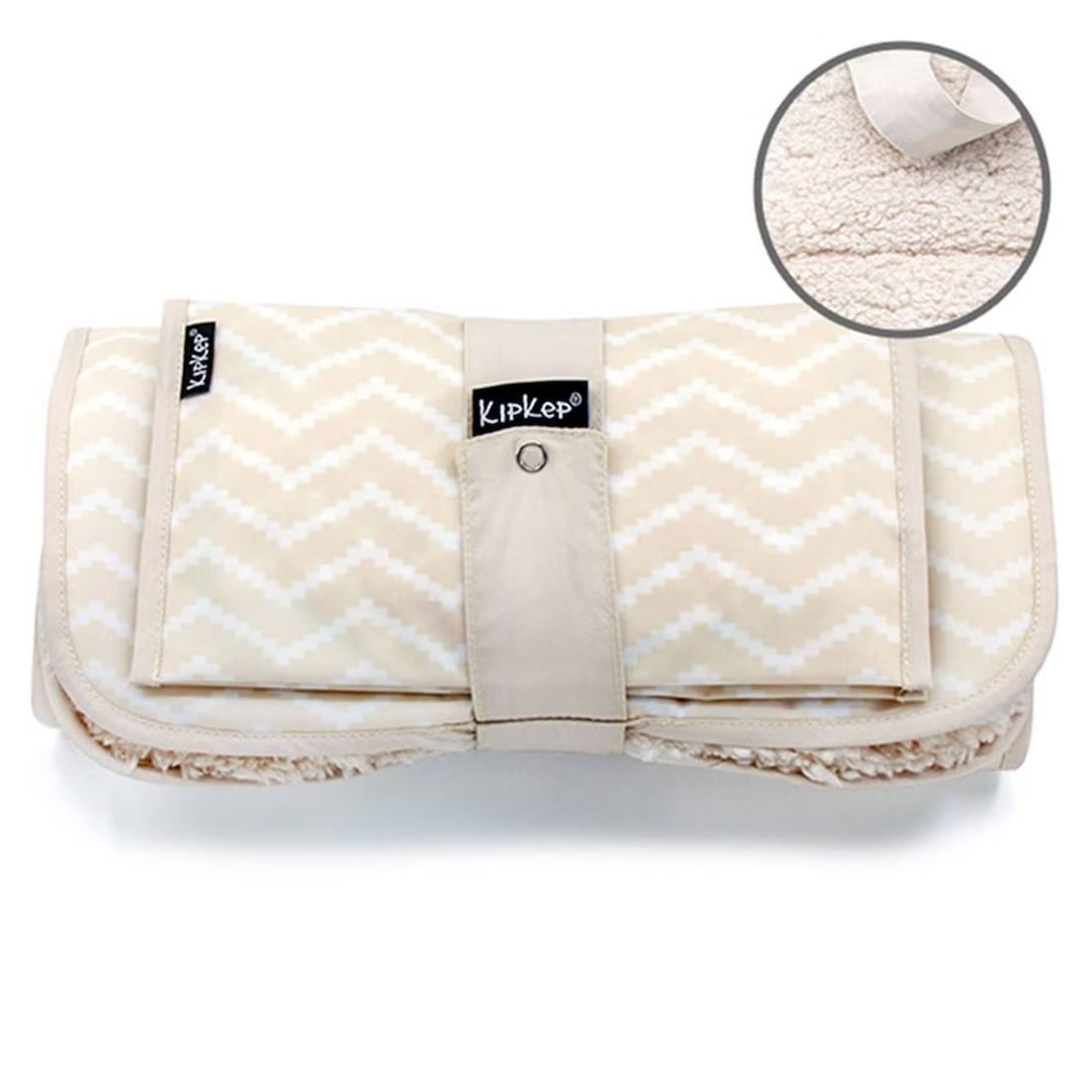 Set À Langer Nomade En Sherpa Sandy Wig Beige (Kipkep) - Couverture