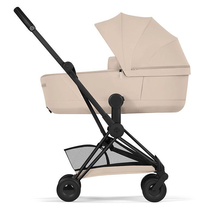 Pack Poussette Coyä Confort 2026 Matt Black + Nacelle Pliable- Cozy Beige (Cybex) - Image 2