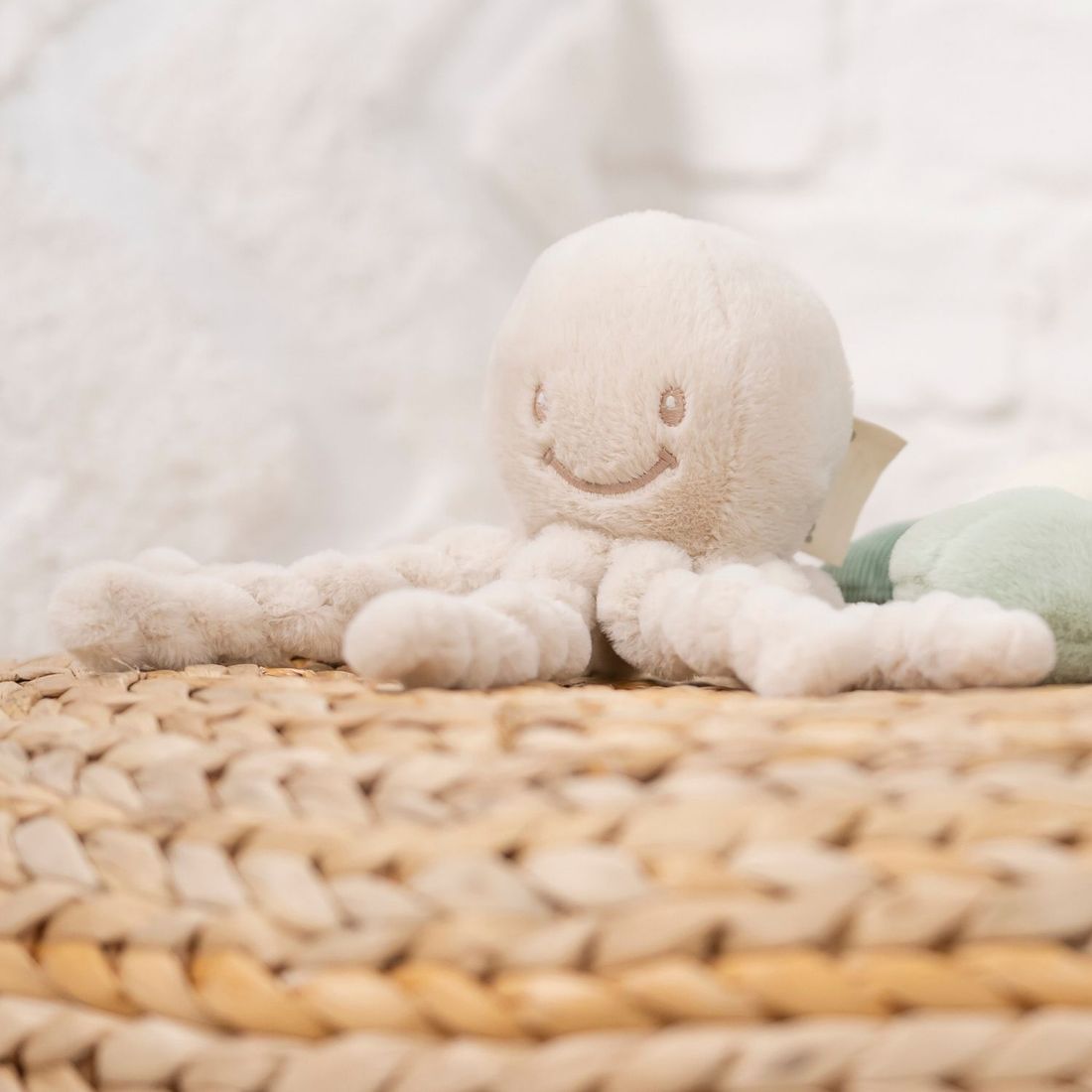 Peluche Pieuvre Lapidou Sable (23 cm) (Nattou) - Image 1