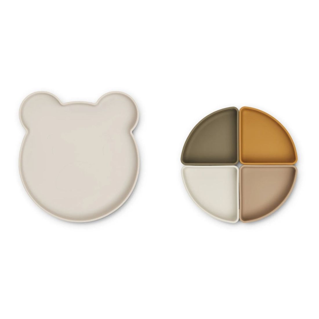 Liewood - Assiette compartimentée Arne en silicone (Liewood) - Image 1