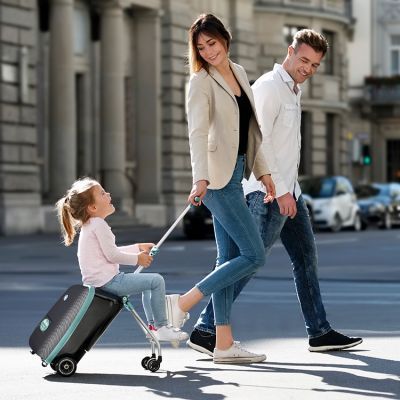 Valise avec assise de voyage Luggage Eazy bleu et vert (Béaba) - Image 3
