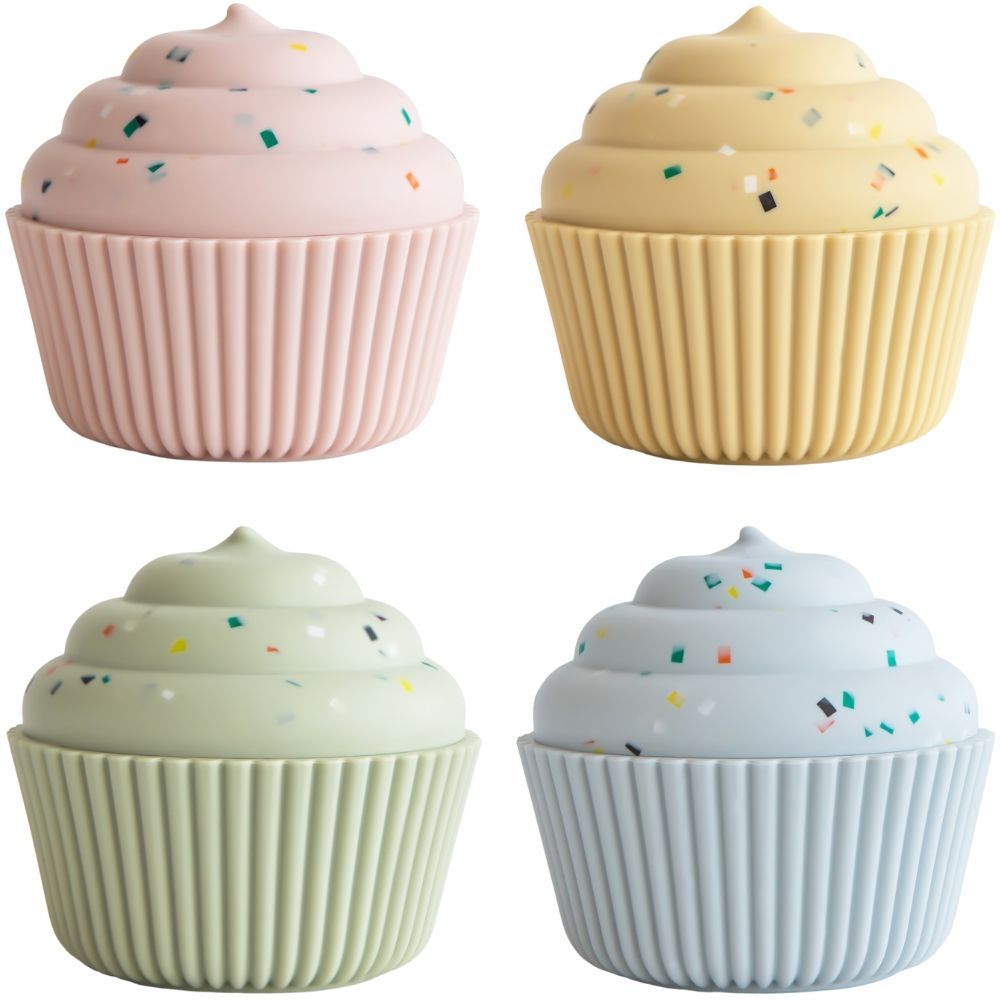 Lot de 4 jouets de bain Cupcake Mix and Max (Mushie) - Image 1
