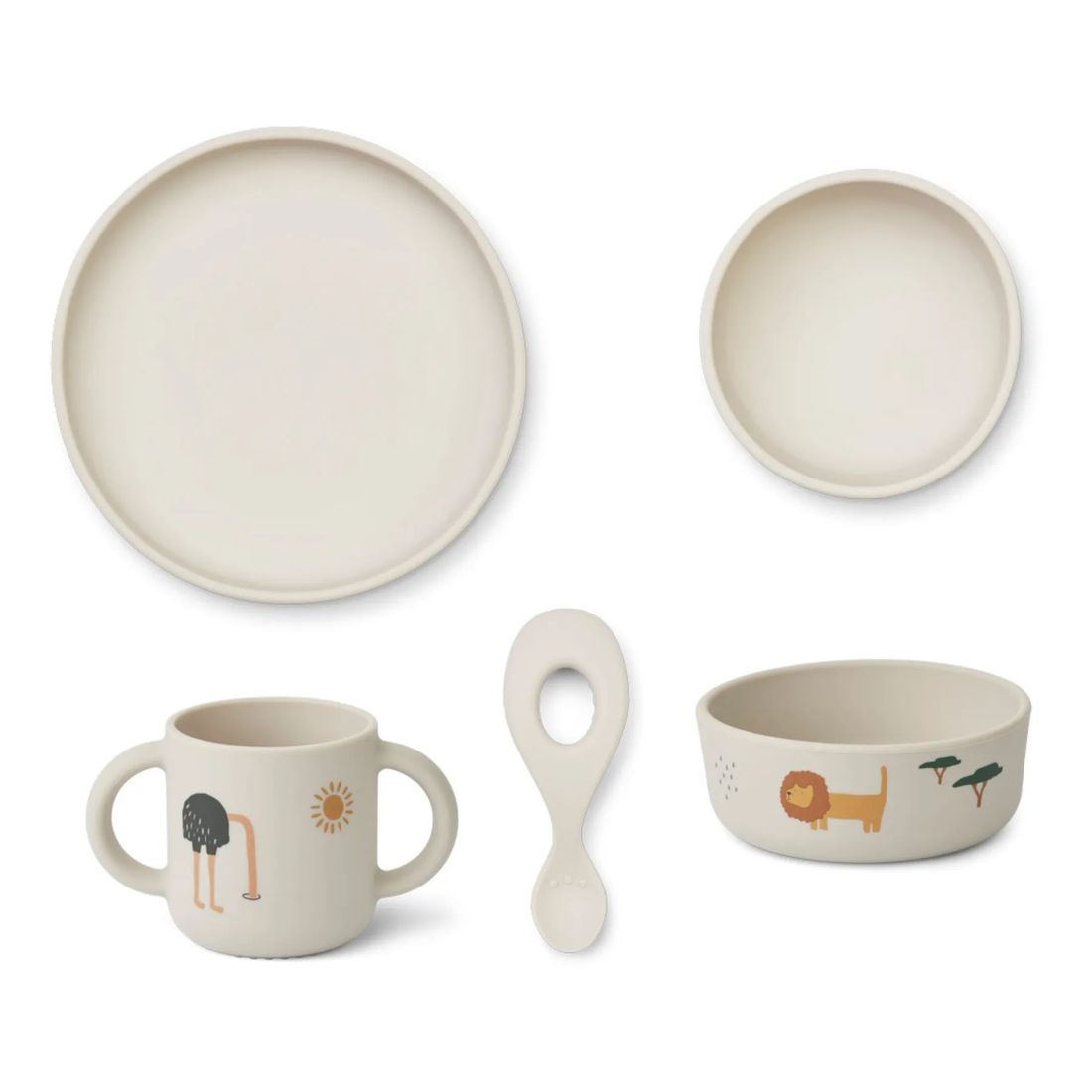 Liewood - Set vaisselle Vivi en silicone - Set de 4 (Liewood) - Image 1