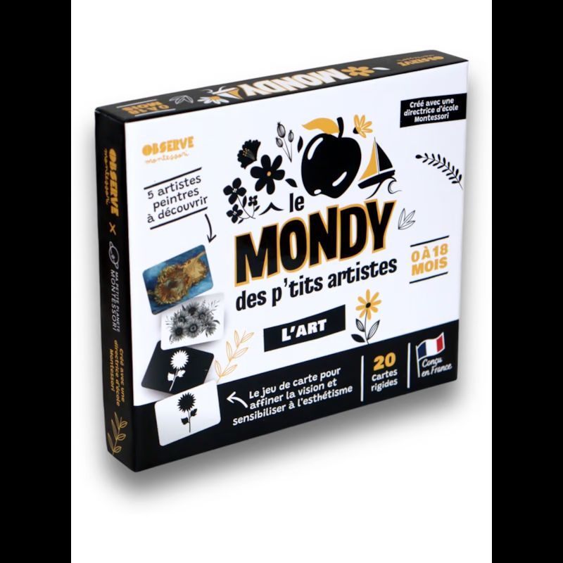 20 cartes contrastées en noir & blanc (Observe Montessori) - Image 1
