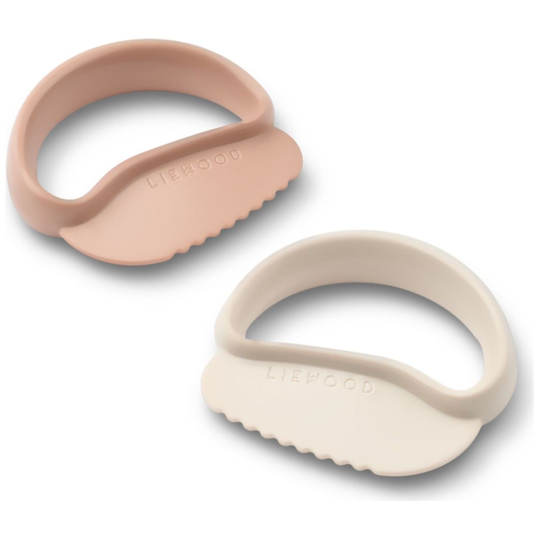 Lot de 2 couteaux d'apprentissage Riven Pale Tuscany-Sandy (Liewood) - Couverture
