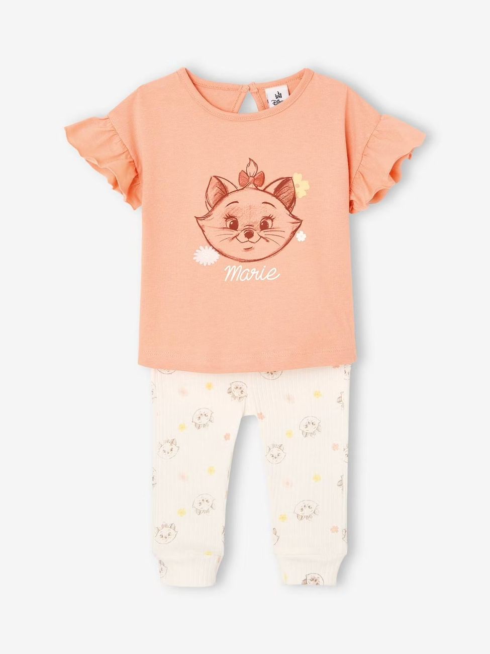 Ensemble bébé T-shirt + legging Disney Marie Les Aristochats abricot (Disney Animals) - Couverture