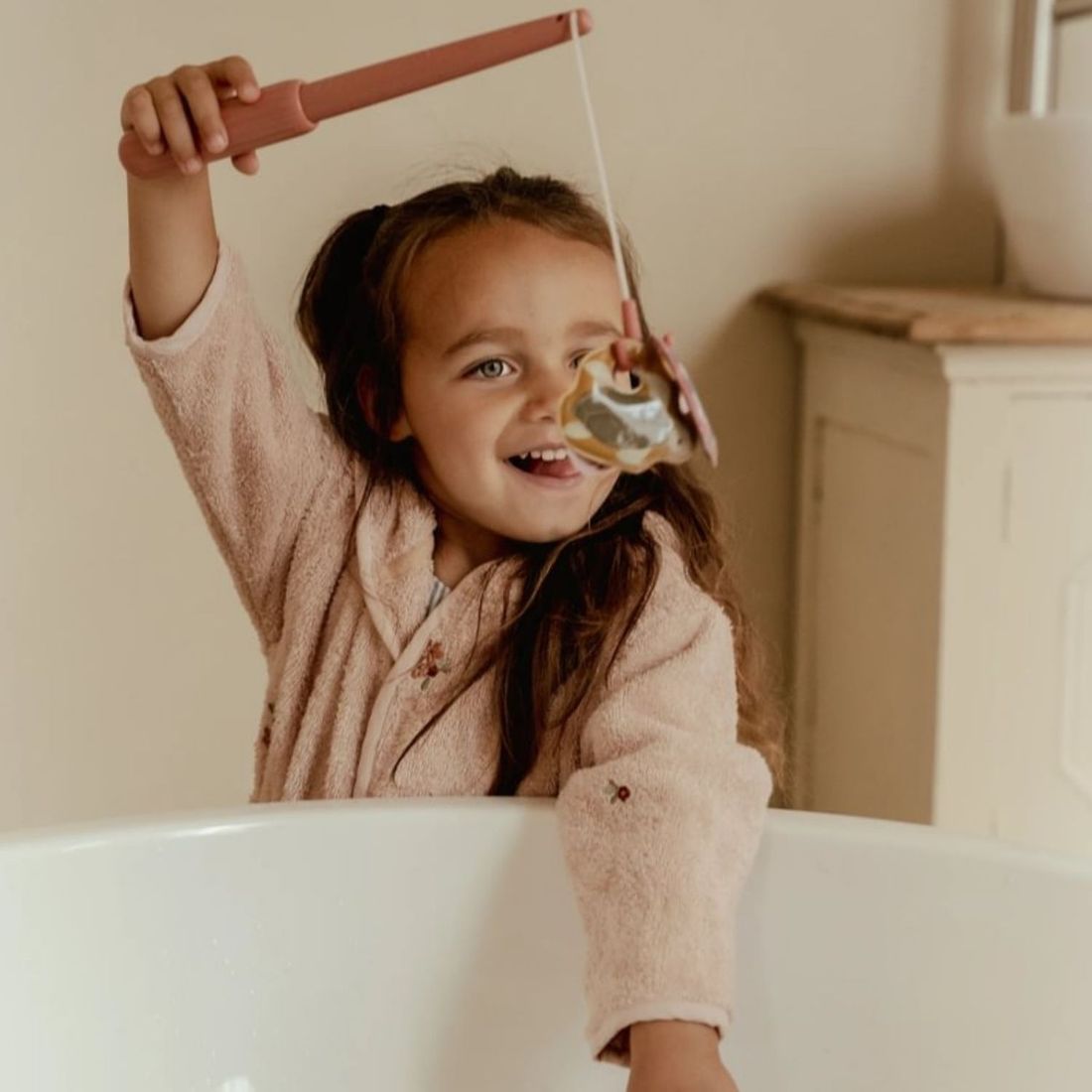 Jeu de bain pêche à la ligne Rose (Little Dutch) - Image 4