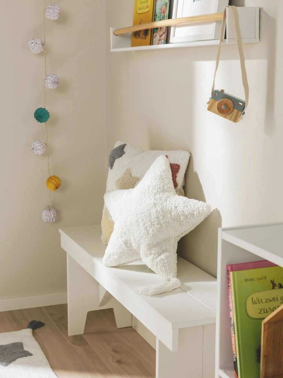 Coussin crème 45x45 (Benuta) - Image 1
