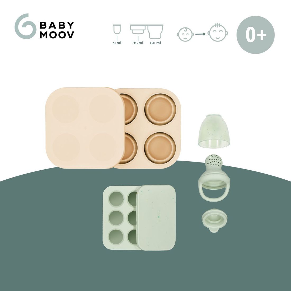 Set grignoteuse et moules en silicone (Babymoov) - Image 3