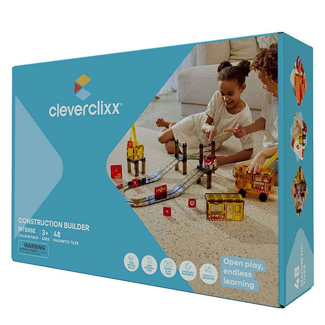 Kit de 48 Tuiles Aimantées Chantier de Construction (Cleverclixx) - Image 1