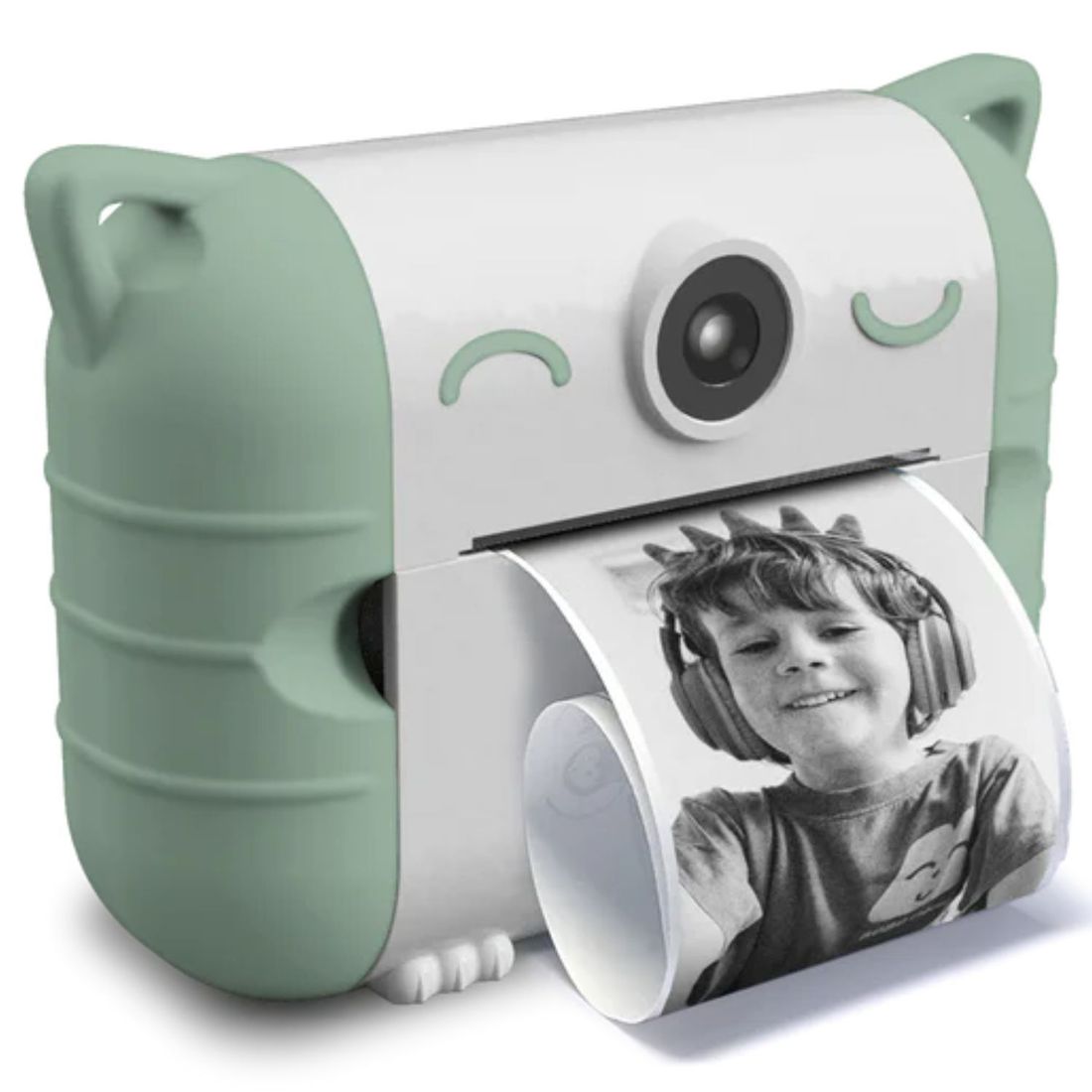 Appareil photo instantané enfant KIDYPRINT avec impression thermique vert (Kidywolf) - Image 1