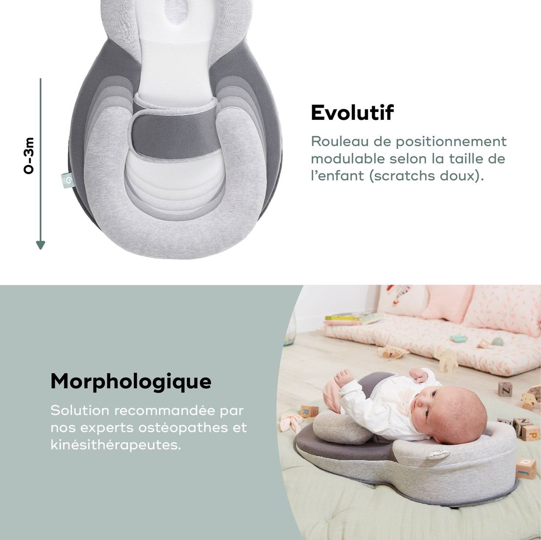 Support morphologique Cosydream (+) avec Plan incliné (Babymoov) - Image 4