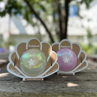 Ballon coquillage Blanc (10 cm) (Ratatam) - Image 2