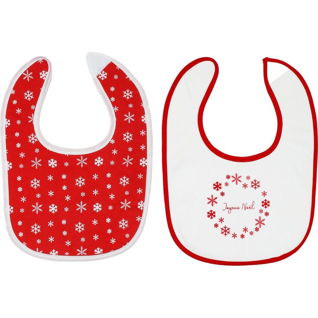 Lot de 2 bavoirs premier âge Noël (Trois Kilos Sept) - Image 1