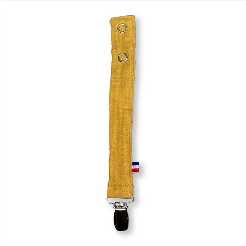 Attache tétine en coton bio teddy honey (Papate) - Image 3