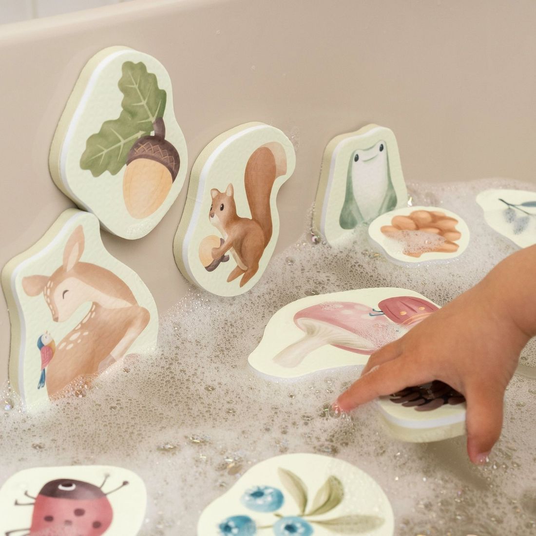 Stickers de bain en mousse Forest Friends (Little Dutch) - Image 2