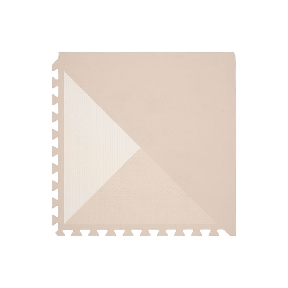 Tapis de jeu puzzle en mousse beige 120x180cm (ToddleKind) - Image 1