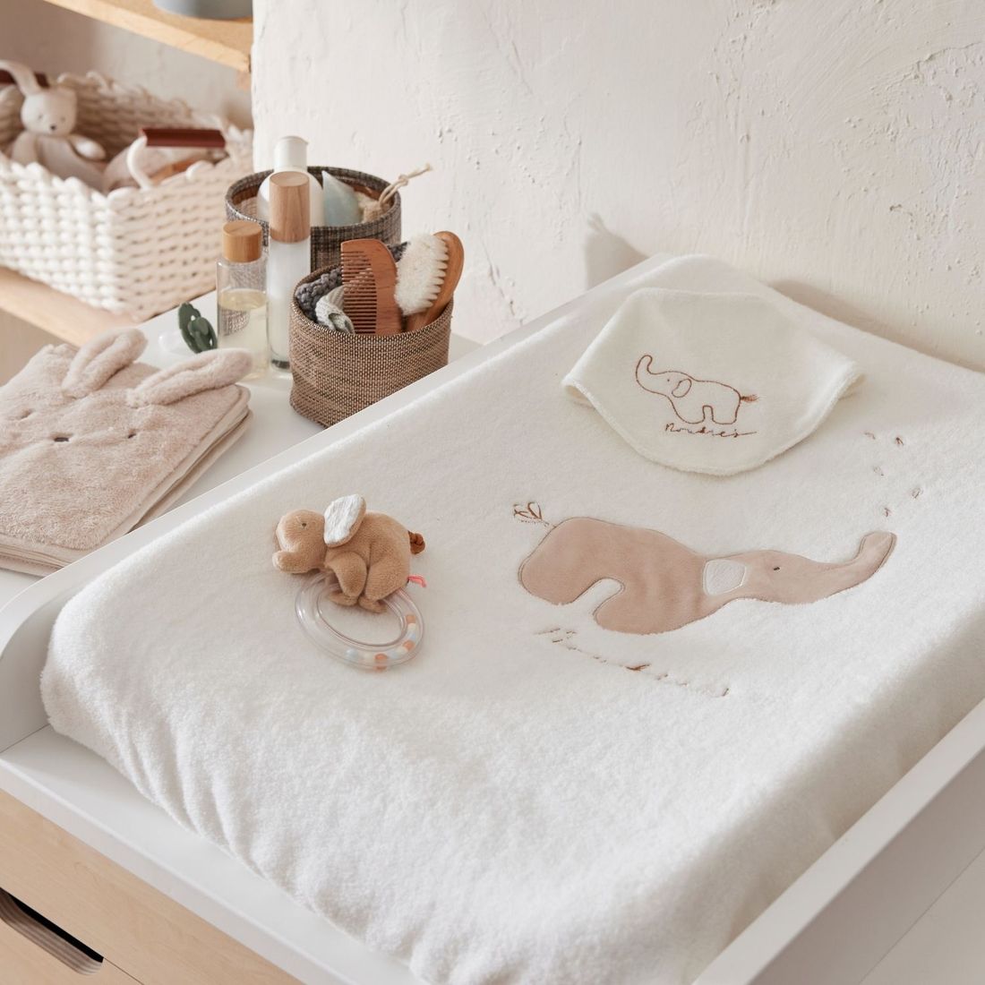 Matelas à langer Bali, Moka & Snow (45x67 cm) (Noukie's) - Image 3