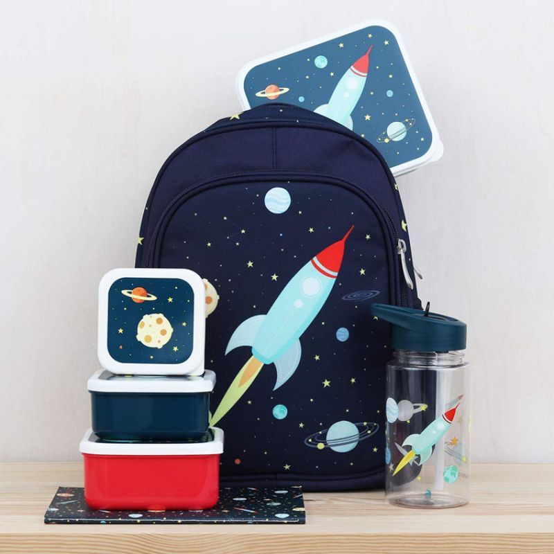 Lot de 4 boîtes à goûter Espace (A Little Lovely Company) - Image 5