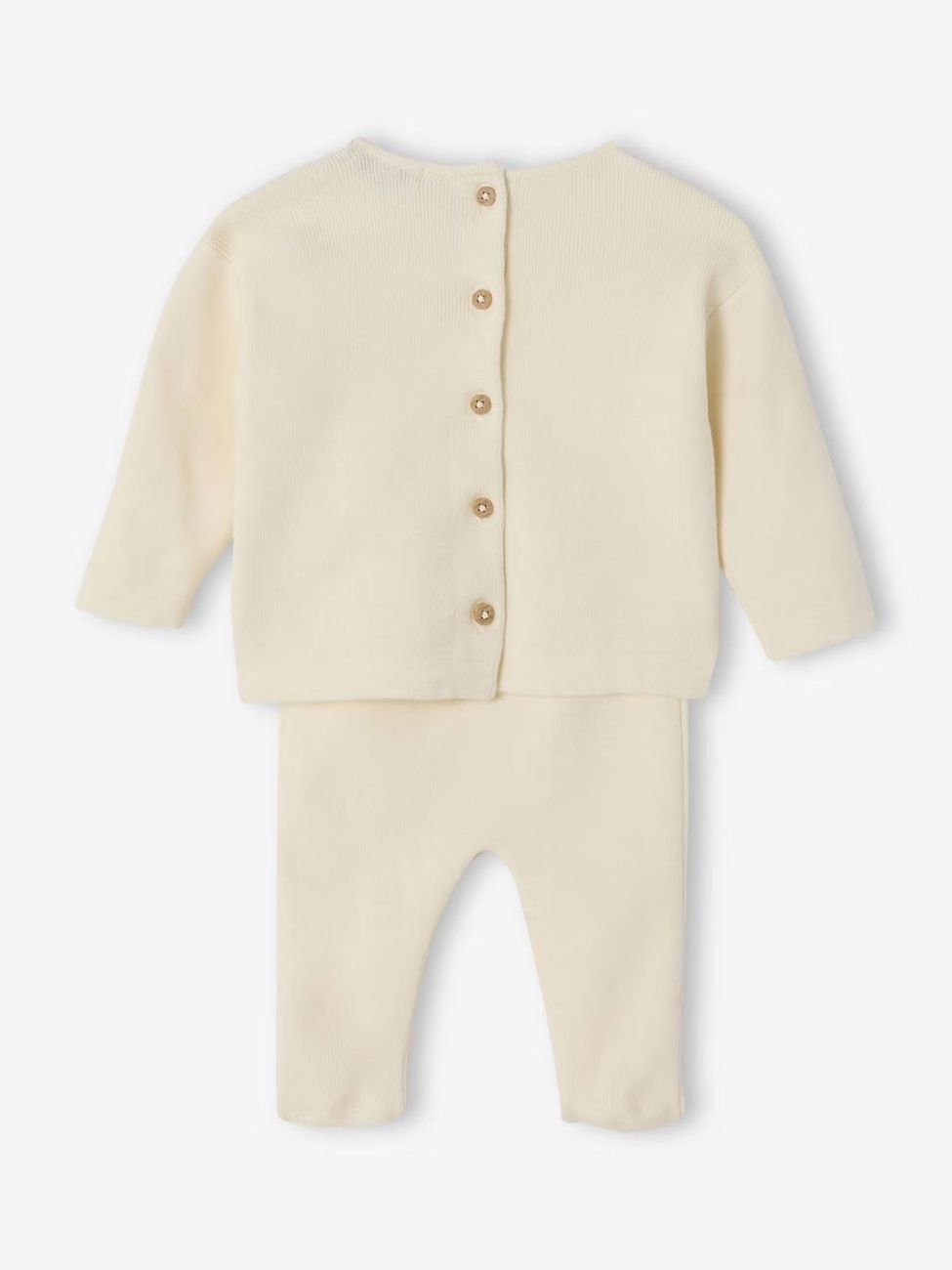 Ensemble bébé mixte en tricot écru (Envie De Fraise) - Image 2