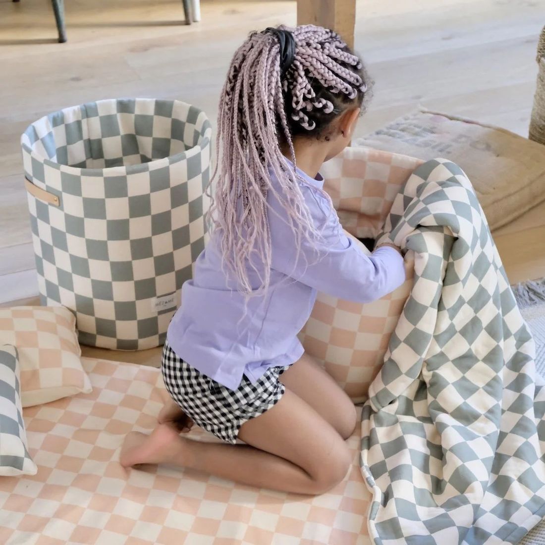 Ciao Bazar Damier Céladon (Mezamé Paris) - Image 3
