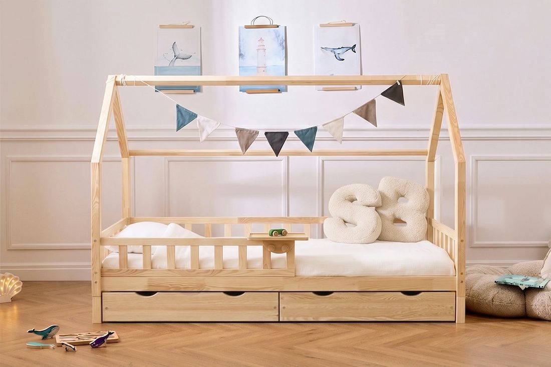 - Lit Cabane K 90x190 cm - Bois Naturel (Mon Lit Cabane) - Image 7