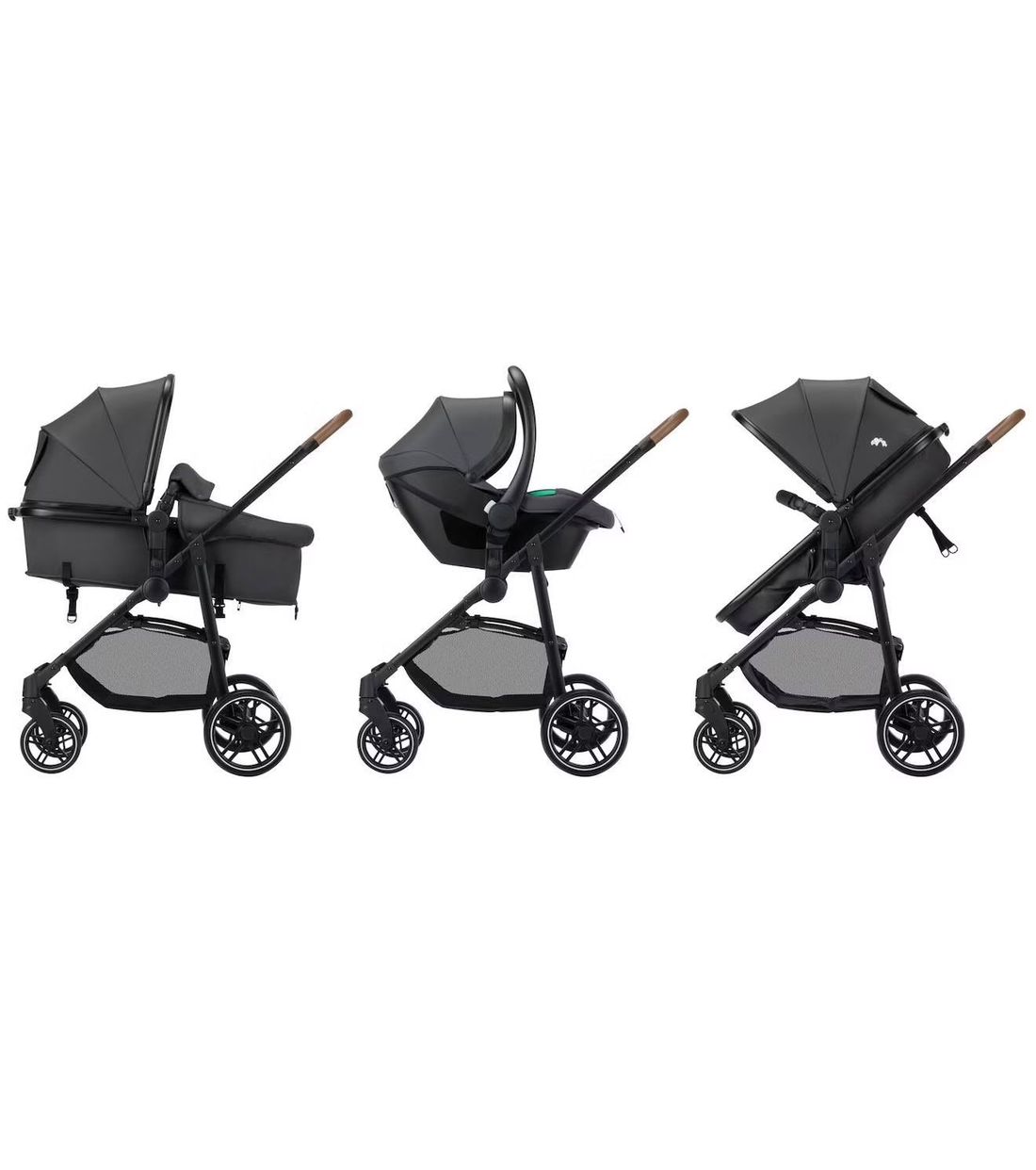Poussette 3 En 1 I-size Avec Assise Convertible En Nacelle Et Cosi, Haze Trio Lux Mineral Graphite (Bébé Confort) - Image 1
