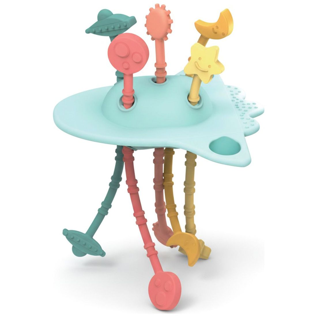 Jouet d'éveil et de dentition en silicone Fusée Sensorielle (Little L) - Couverture