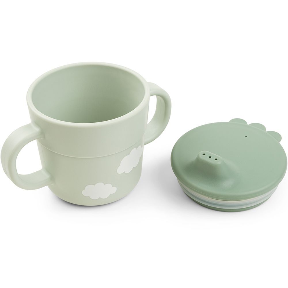 Coffret premier repas ventouse Foodie Happy clouds Vert (3 pièces) (Done by deer) - Image 7