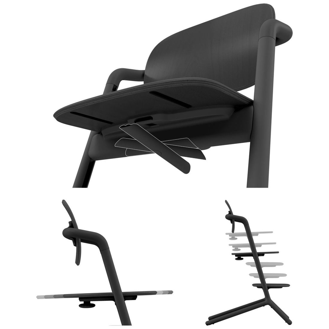 Chaise haute évolutive 4 in 1 Lemo 2 Stunning Black (Cybex) - Image 7