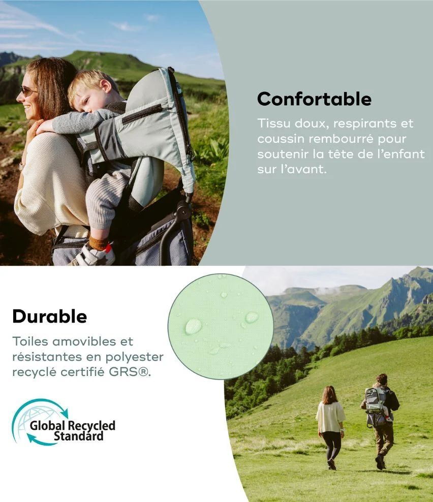 Moov & Hike - Le porte-bébé de randonnée conçu avec une kiné, confortable dès le 1er âge (Babymoov) - Image 3