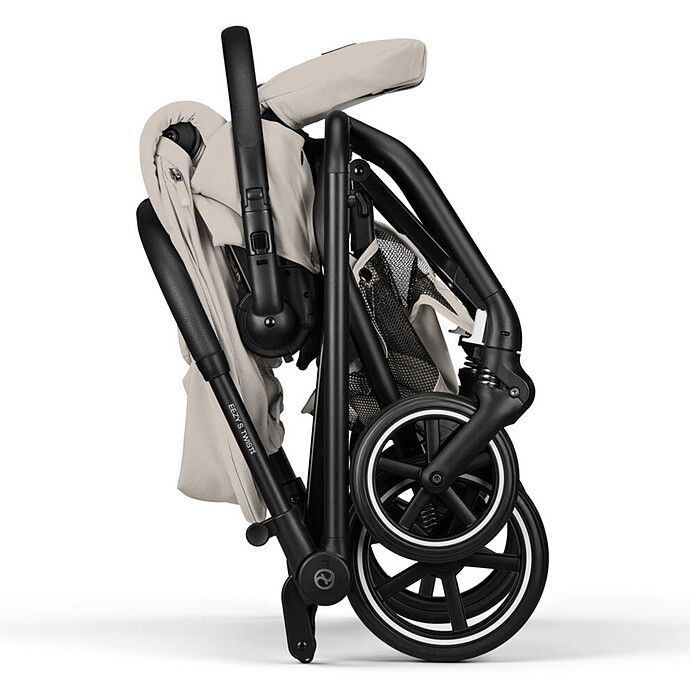 Poussette Compacte Eezy S Twist+2 Châssis Black - Dune Grey (Cybex) - Image 7