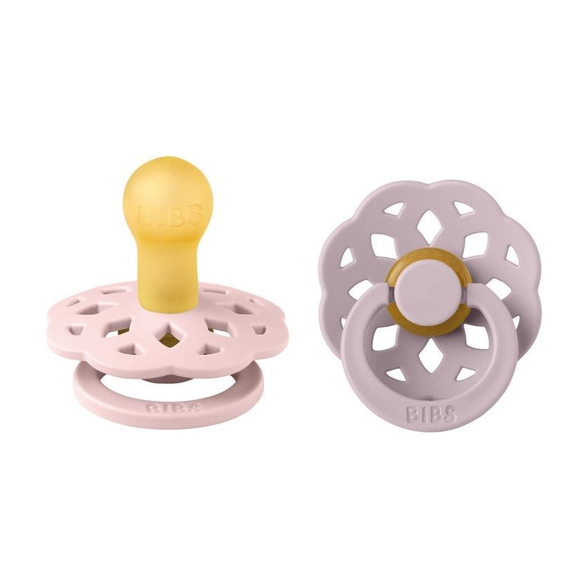 Pack de 2 sucettes Boheme Taille 2 (6-18 mois) - Blossom / Dusky Lilac - Violet (Bibs) - Image 2