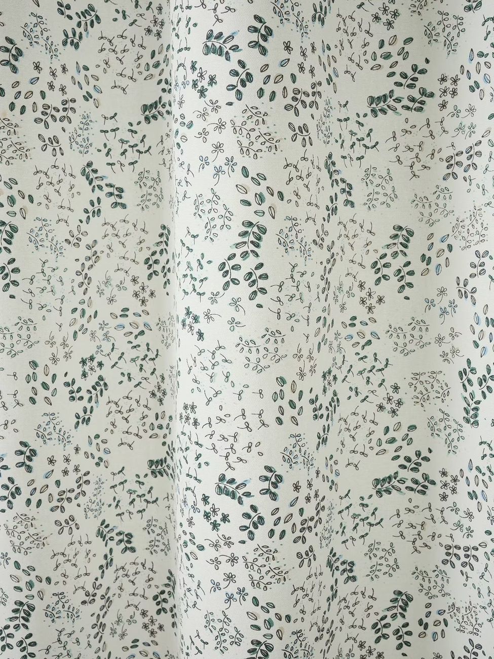 Rideau à oeillets tamisant petites fleurs écru (Vertbaudet) - Image 3