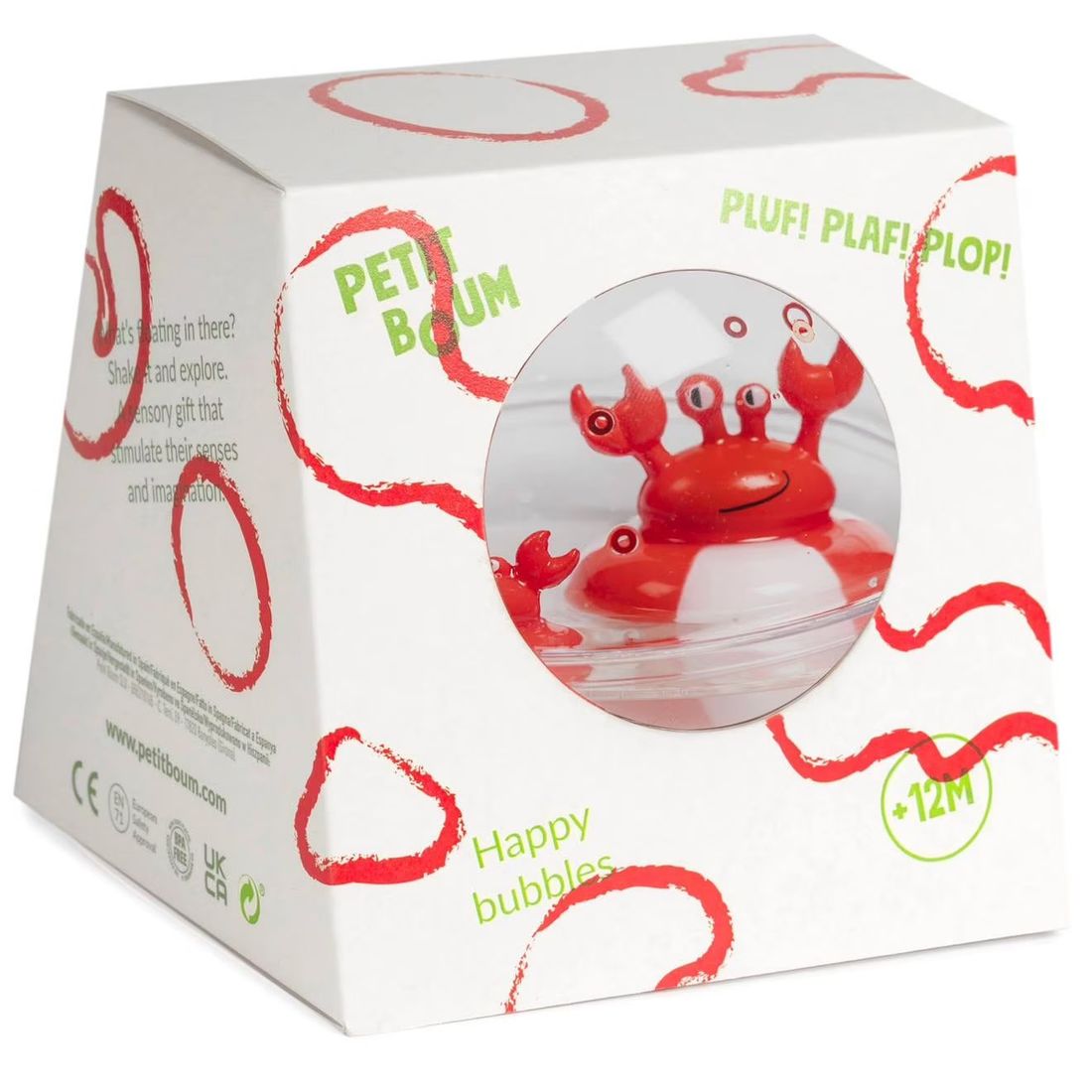 Jouet Balle Flottante Happy Bubble Blanc (Petit Boum) - Image 2