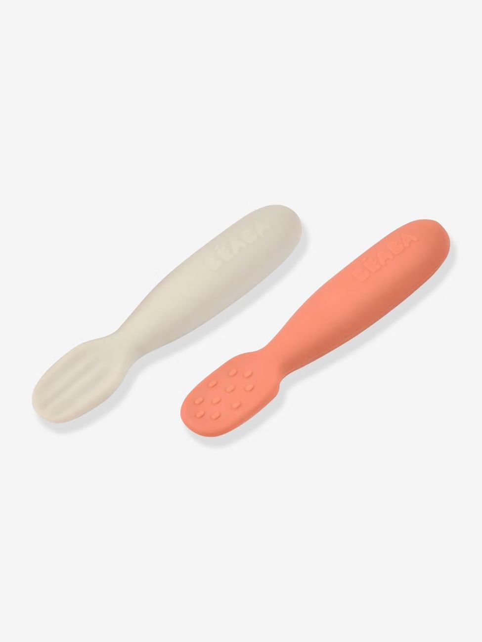 Lot de 2 pré-cuillères d'apprentissage en terracotta + velvet grey (Béaba) - Image 3