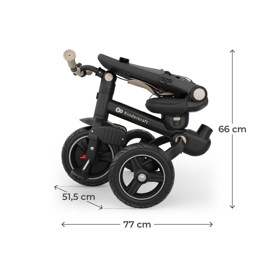 Tricycle pour enfants SPINSTEP 2 PLUS beige (Kinderkraft) - Image 10