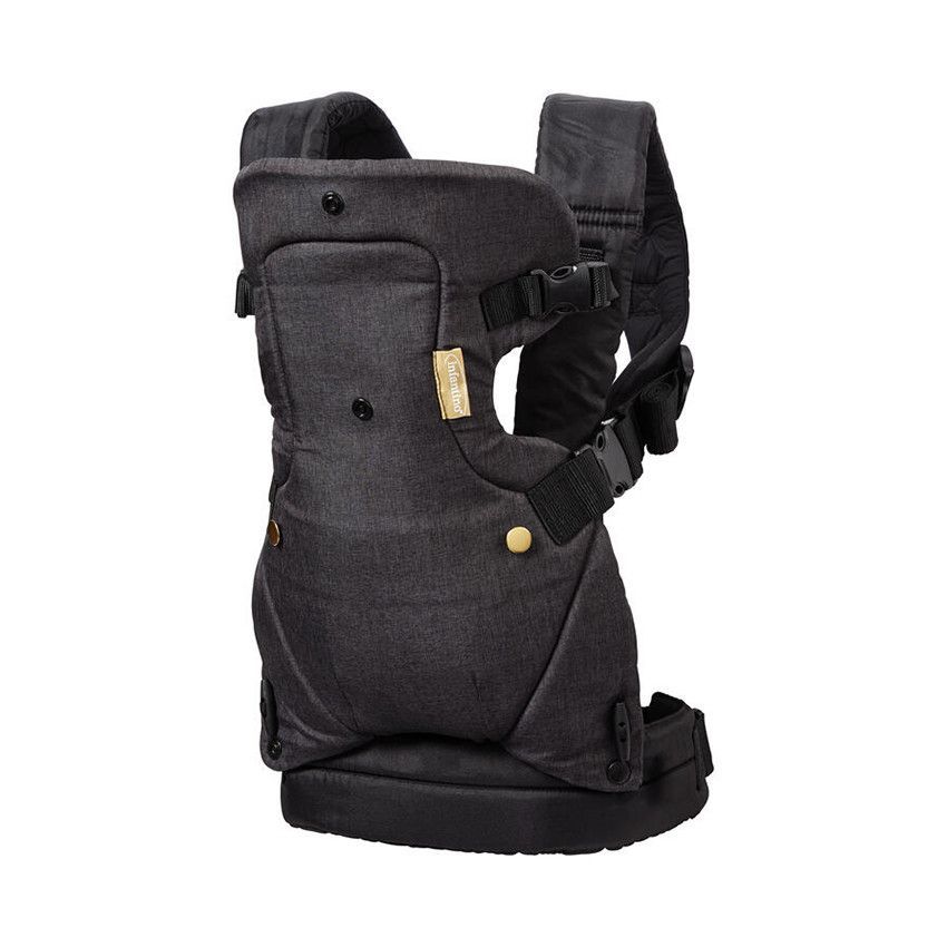 Porte-bébé Flip 4 en 1 en denim noir/or - Noir (Infantino) - Image 1