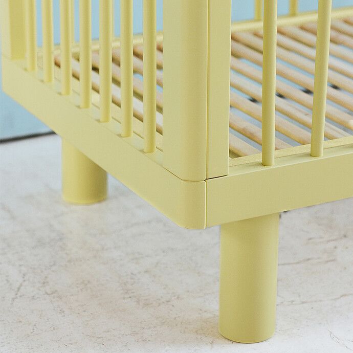 Lit Bébé Evolutif Nox Jaune - 60 x 120 cm (Karl & Fric) - Image 7