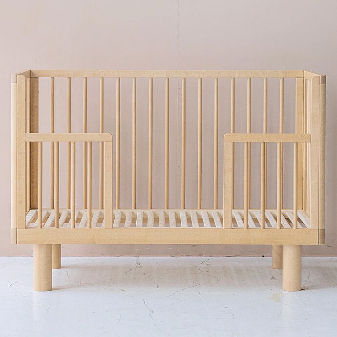 Lit Bébé Evolutif Nox Bois Naturel - 60 x 120 cm (Karl & Fric) - Image 3