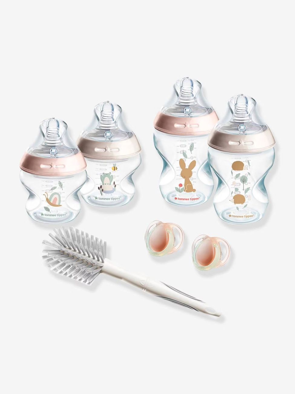 Kit de Démarrage Nouveau-nés Natural Start, Biberons anti-colique 150 ml et 260 ml avec tétine à débit lent blush (Tommee Tippee) - Couverture