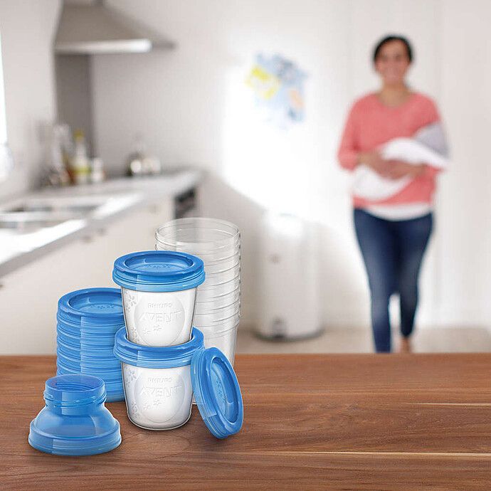 10 Pots de Conservation pour Lait Maternel SCF618/10 (Philips Avent) - Image 2