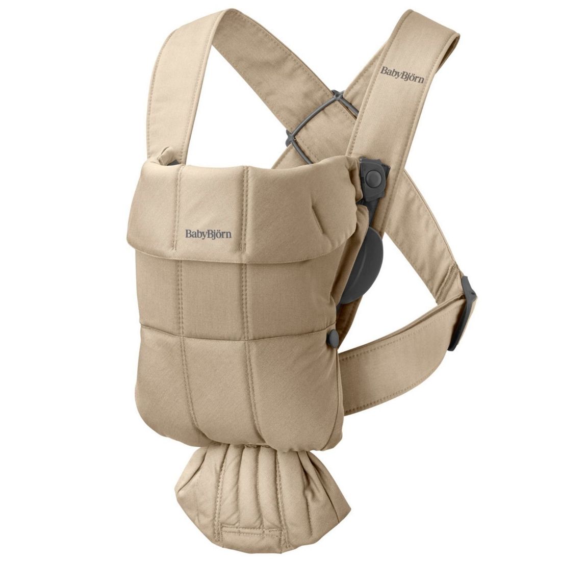 Porte-bébé Mini Tissé beige (BabyBjörn) - Image 1