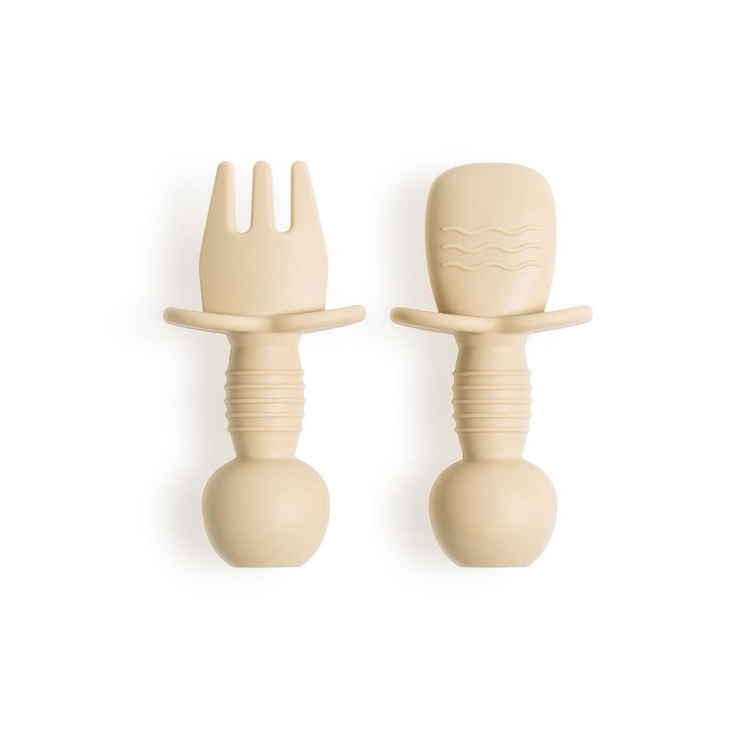 Lot 2 mini couverts bébé silicone (Maïka) - Image 1