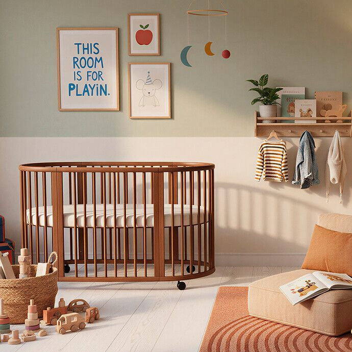 Lit Bébé Sleepi - Brun Chaud (Stokke) - Image 1