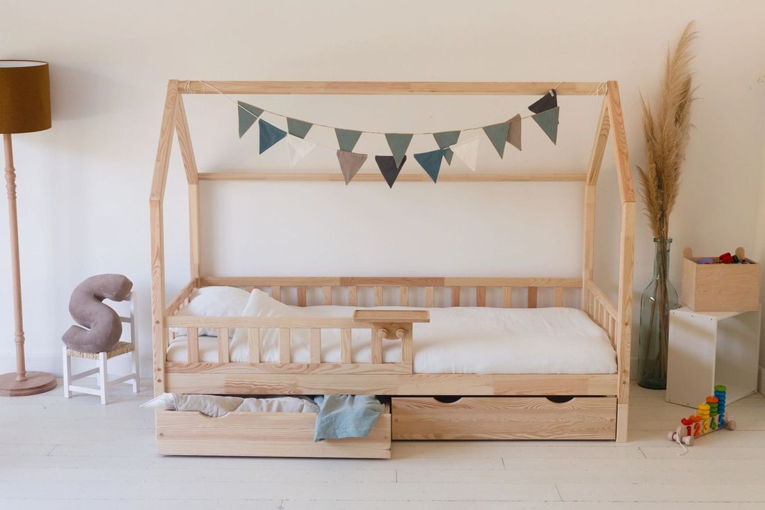 - Lit Cabane K 90x190 cm - Bois Naturel (Mon Lit Cabane) - Image 9